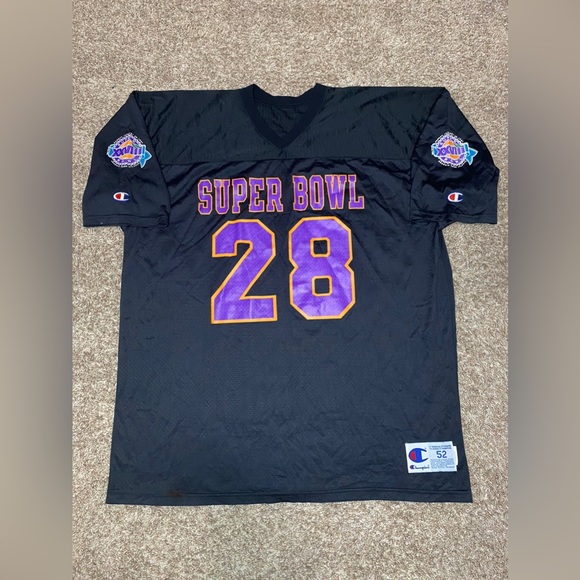 Champion Other - Vintage 1994 Champion Super Bowl 28 Jersey Cowboys Vs Bills NFL Mens Size 52 2XL